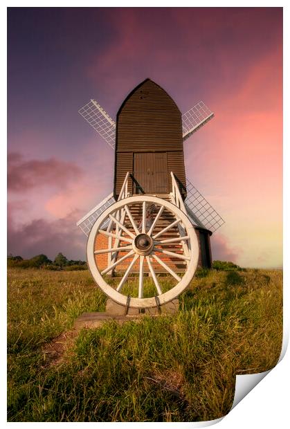 Brill Windmill Print by Steve Smith