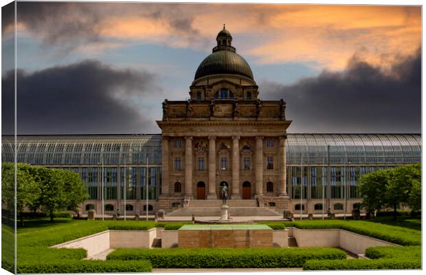 Bavarian State Chancellery, Berlin Canvas Print by Steve Smith