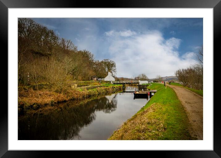 The Crinan Canal Framed Mounted Print by Steve Smith