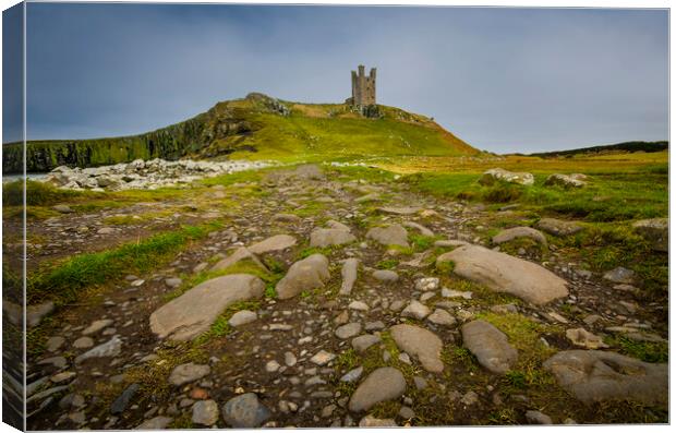 Majestic Ruins of Dunstanborough Castle Canvas Print by Steve Smith