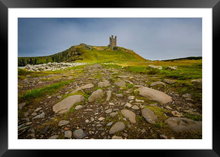 Majestic Ruins of Dunstanborough Castle Framed Mounted Print by Steve Smith