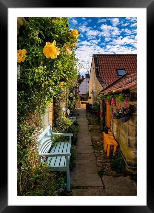 Spring turns to summer, Robin Hoods Bay Framed Mounted Print by Tim Hill