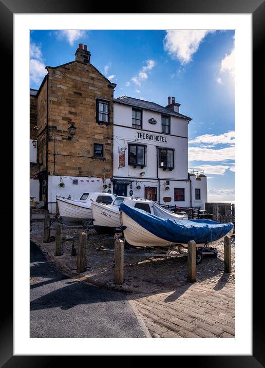 The Bay Hotel Robin Hoods Bay Framed Mounted Print by Tim Hill