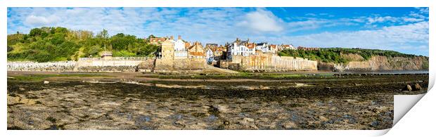 Robin Hoods Bay Seafront Panoramic Print by Tim Hill