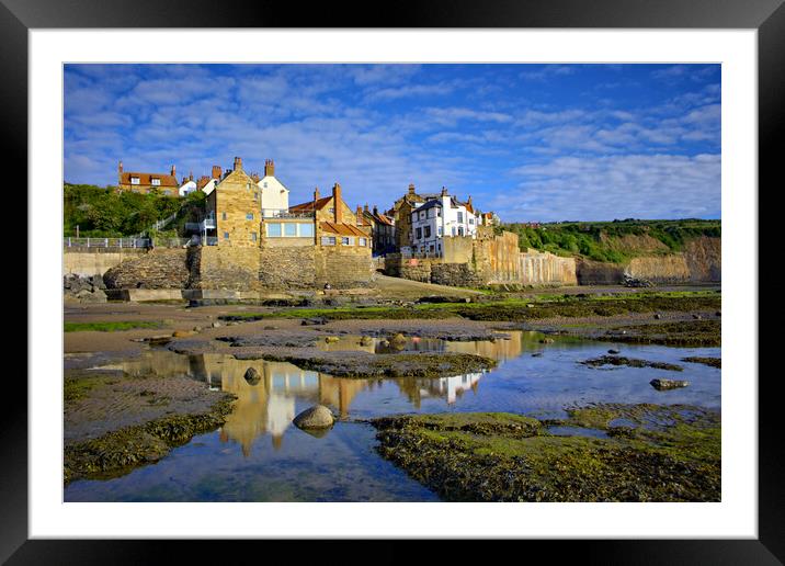 Robin Hoods Bay North Yorkshire Framed Mounted Print by Steve Smith