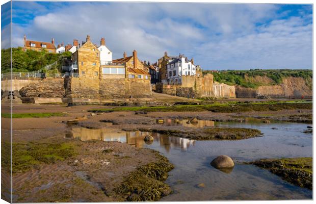 Robin Hoods Bay North Yorkshire Canvas Print by Steve Smith