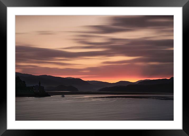 Barmouth Sunrise Framed Mounted Print by Tony Bates