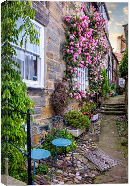 A Romantic Haven in Robin Hoods Bay Canvas Print by Tim Hill