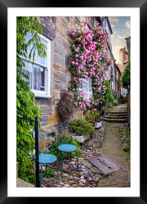 A Romantic Haven in Robin Hoods Bay Framed Mounted Print by Tim Hill