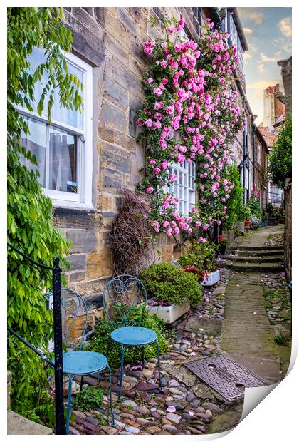 A Romantic Haven in Robin Hoods Bay Print by Tim Hill