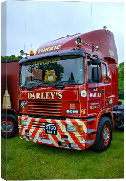 ERF EC14 Flatbed Newby Hall Canvas Print by Steve Smith