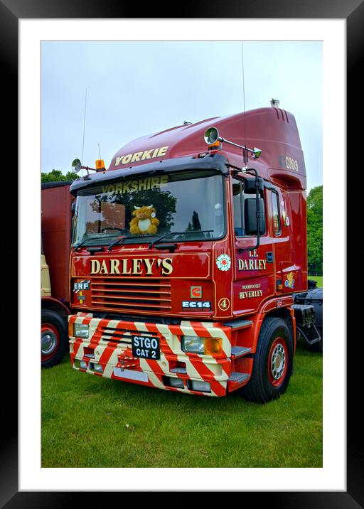ERF EC14 Flatbed Newby Hall Framed Mounted Print by Steve Smith