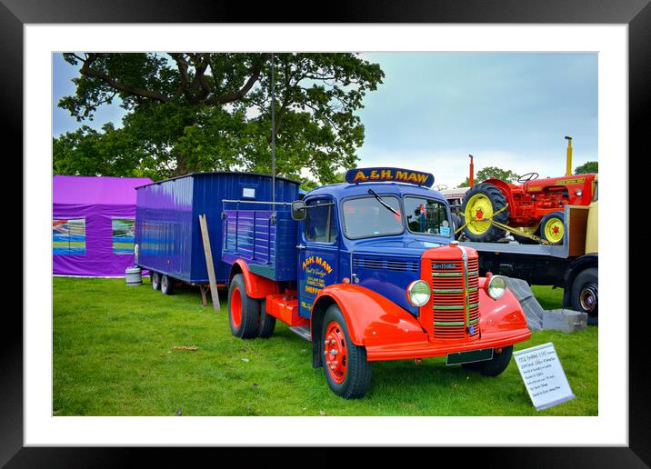 Bedford OB SWB Tipper Newby Hall Framed Mounted Print by Steve Smith