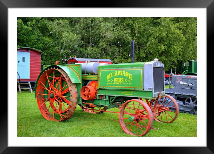 Rock Island Plow Co Tractor Framed Mounted Print by Steve Smith