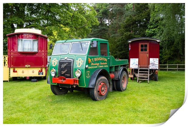 Majestic Foden STG5 Timber Tractor at Newby Hall Print by Steve Smith
