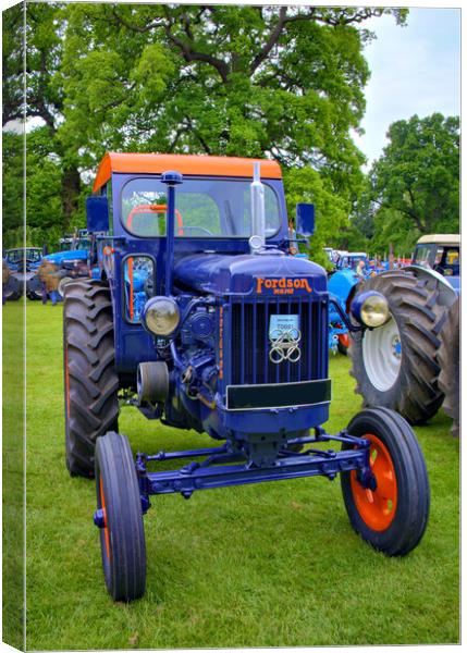 Mighty Fordson Major Tractor Canvas Print by Steve Smith