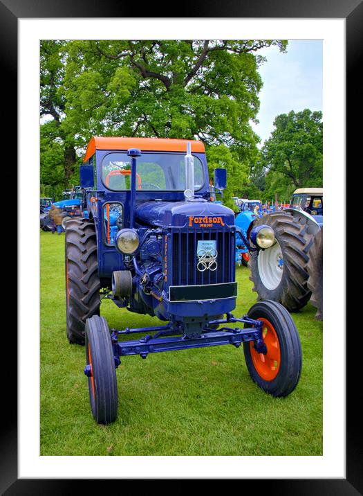 Mighty Fordson Major Tractor Framed Mounted Print by Steve Smith