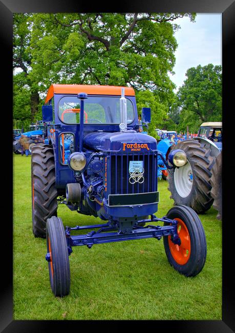 Mighty Fordson Major Tractor Framed Print by Steve Smith