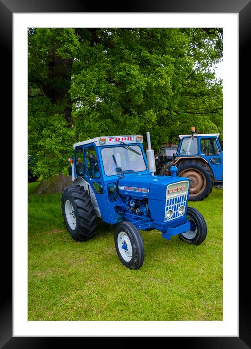 Ford 3000 Tractor Framed Mounted Print by Steve Smith