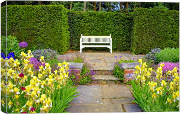 Enchanting Beauty of Newby Hall Gardens Canvas Print by Steve Smith