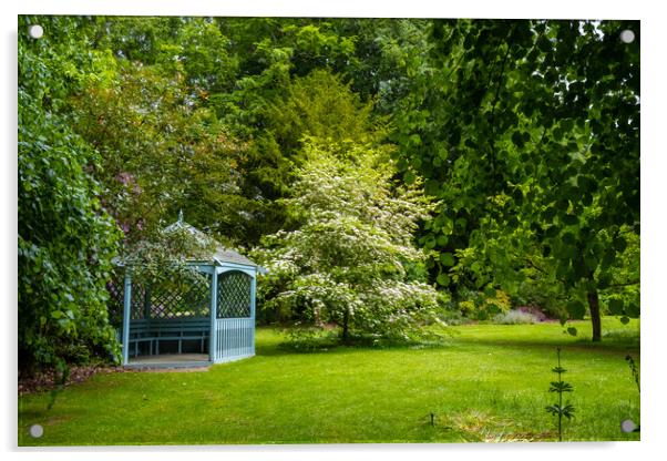 Newby Hall Gardens Acrylic by Steve Smith