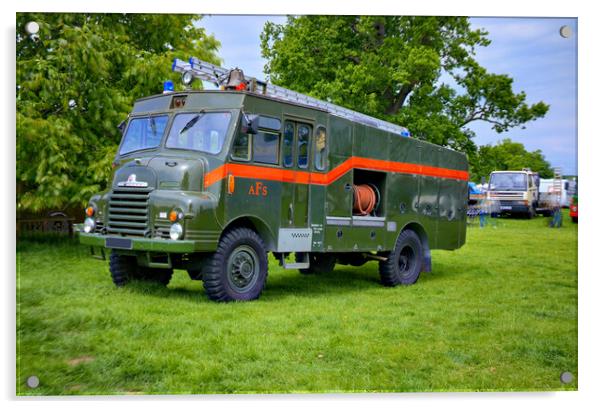 Bedford S Type AFS Truck Newby Hall Acrylic by Steve Smith