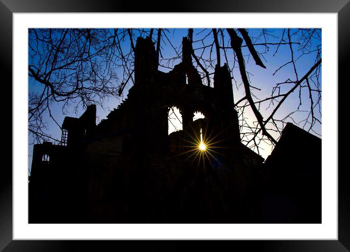 Kirkstall Abbey Framed Mounted Print by Alison Chambers