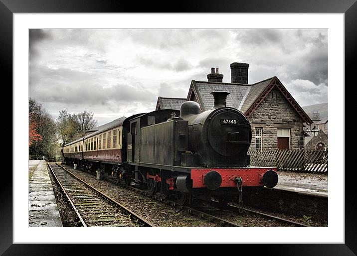 Steam Train 67345 Framed Mounted Print by Sandi-Cockayne ADPS