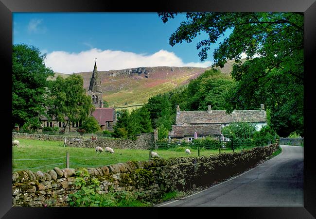 Edale Framed Print by Alison Chambers