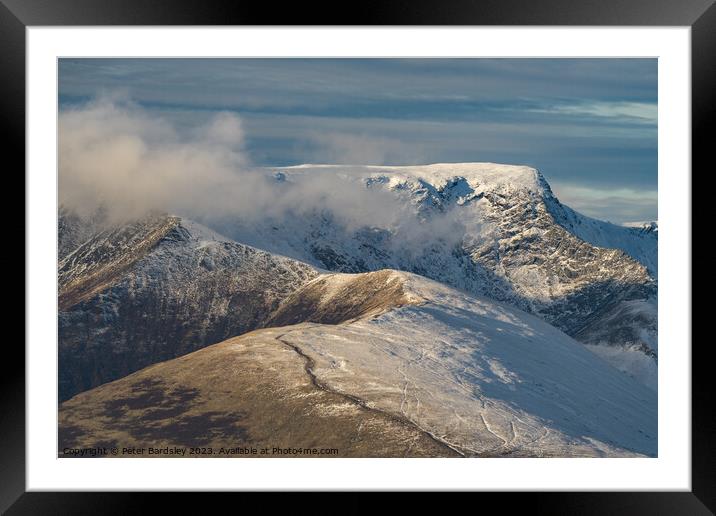 Outdoor mountain Framed Mounted Print by Peter Bardsley