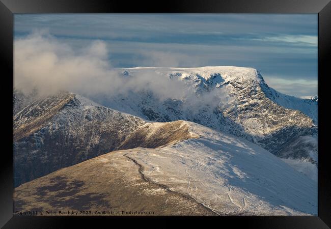 Outdoor mountain Framed Print by Peter Bardsley