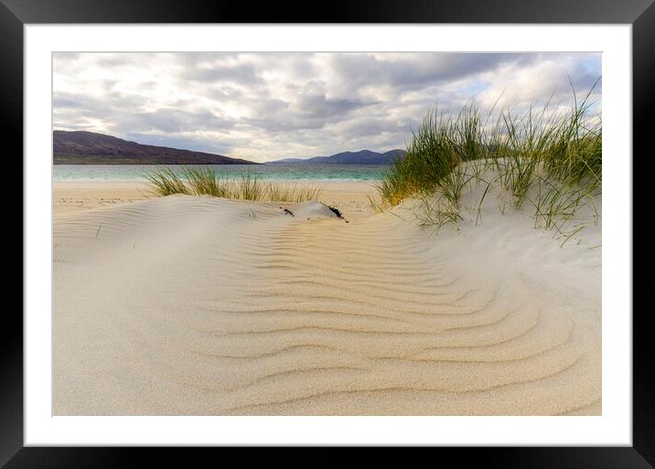 A Serene Escape Luskentyre Beach Framed Mounted Print by Steve Smith