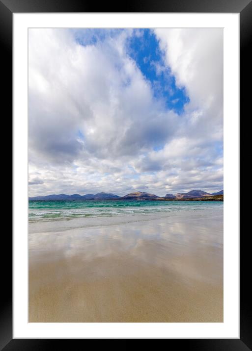Serene Luskentyre Beach Framed Mounted Print by Steve Smith