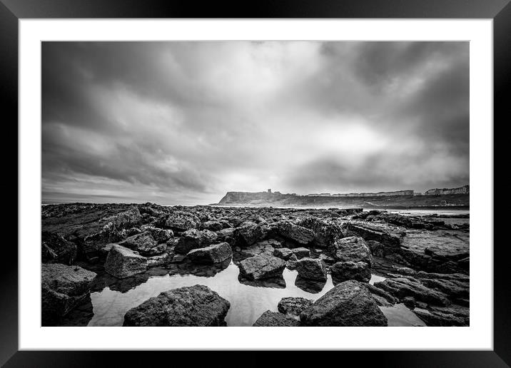 Fierce Yorkshire Seascape Framed Mounted Print by Tim Hill