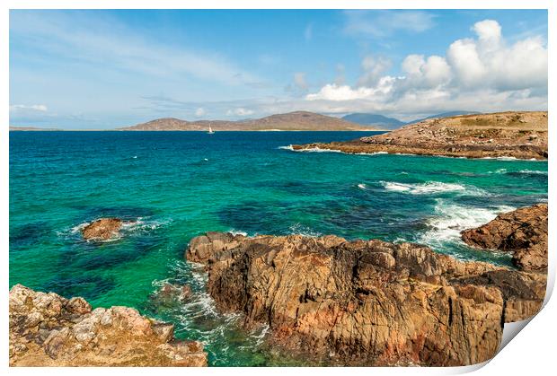 Isle of Harris Coastline Print by Steve Smith