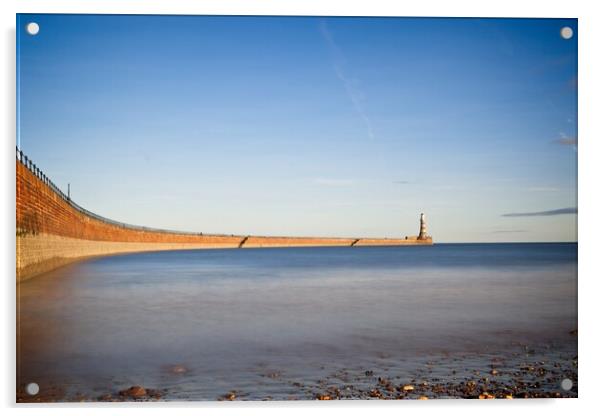 Roker Pier & Lighthouse, Sunderland Acrylic by Rob Cole