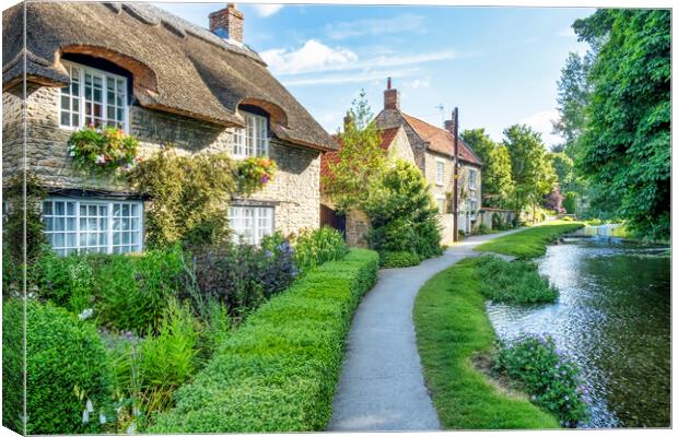 Thornton le Dale Chocolate Box Cottage Canvas Print by Tim Hill
