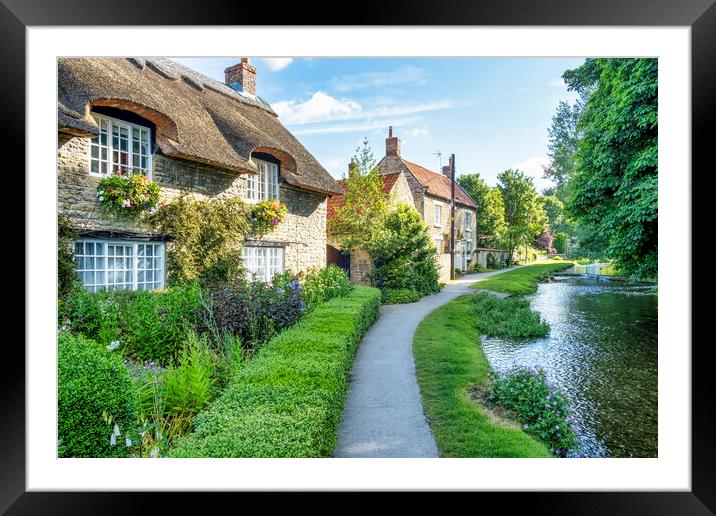 Thornton le Dale Chocolate Box Cottage Framed Mounted Print by Tim Hill