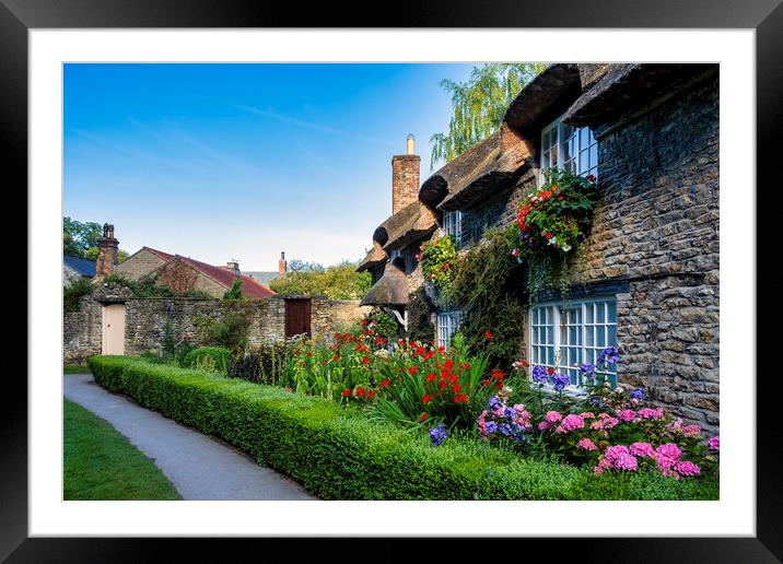 Thatched Cottage, Thornton Dale, Yorkshire Framed Mounted Print by Tim Hill