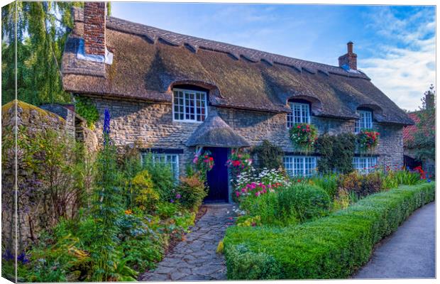 Thatched Cottage, Thornton Dale, Yorkshire Canvas Print by Tim Hill