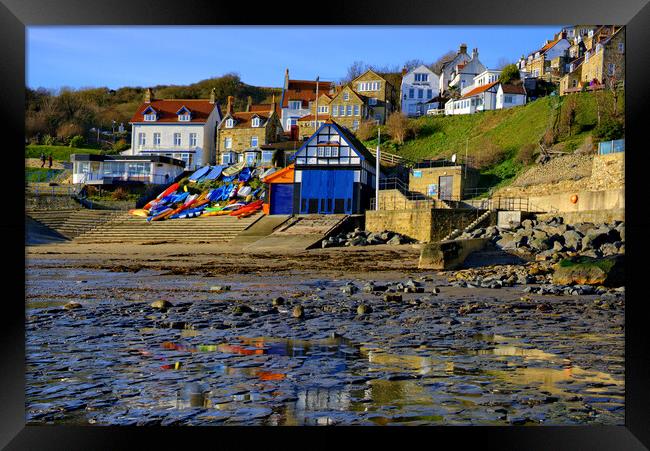 Runswick Bay North Yorkshire Framed Print by Steve Smith