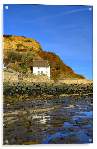 Runswick Bay North Yorkshire Acrylic by Steve Smith