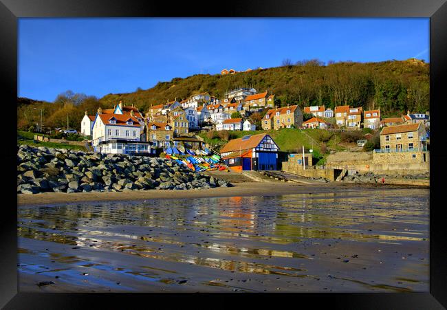 Runswick Bay North Yorkshire Framed Print by Steve Smith