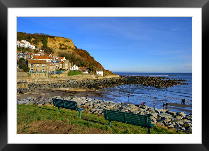 Runswick Bay North Yorkshire Framed Mounted Print by Steve Smith