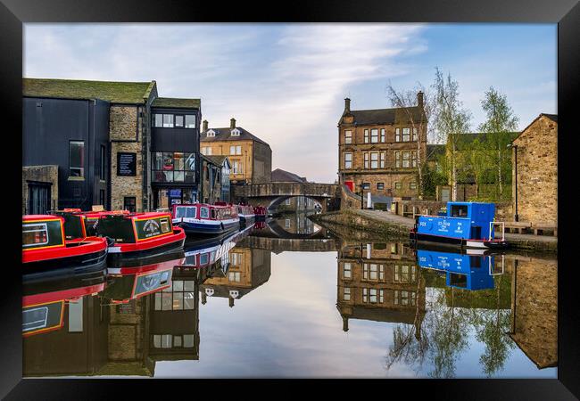 Serenity on the Skipton Canal Framed Print by Tim Hill