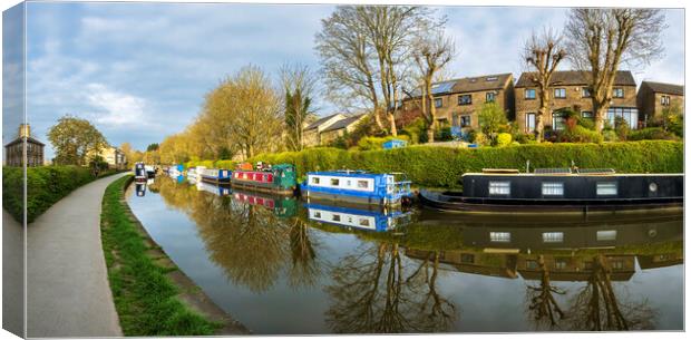 Skipton Leeds Liverpool Canal Canvas Print by Tim Hill