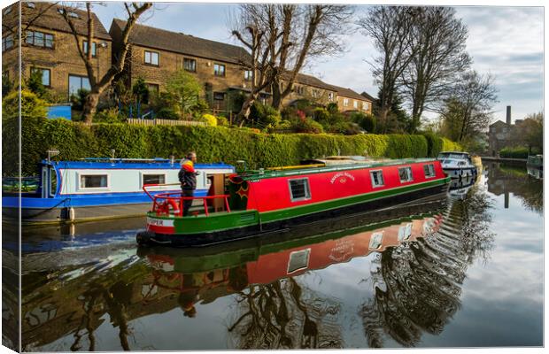 Skipton Leeds Liverpool Canal Canvas Print by Tim Hill