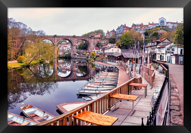 Knaresborough Waterfront North Yorkshire Framed Print by Tim Hill