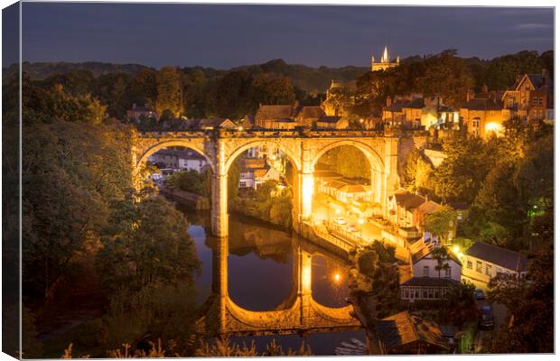 Knaresborough Viaduct North Yorkshire Canvas Print by Tim Hill