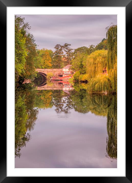 Knaresborough Reflections North Yorkshire Framed Mounted Print by Tim Hill